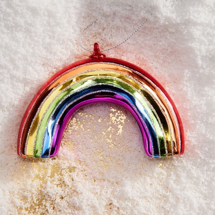 Glass Rainbow Ornament Christmas Tree Decorating Ideas POPSUGAR