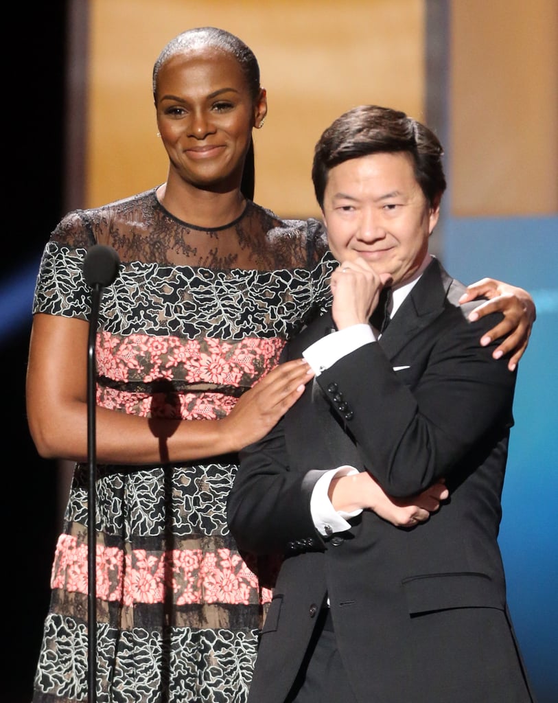 Pictured: Tika Sumpter and Ken Jeong