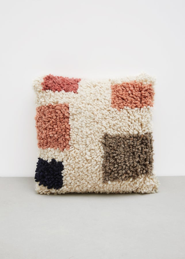 Minna Multicolored Formas Shag Pillow