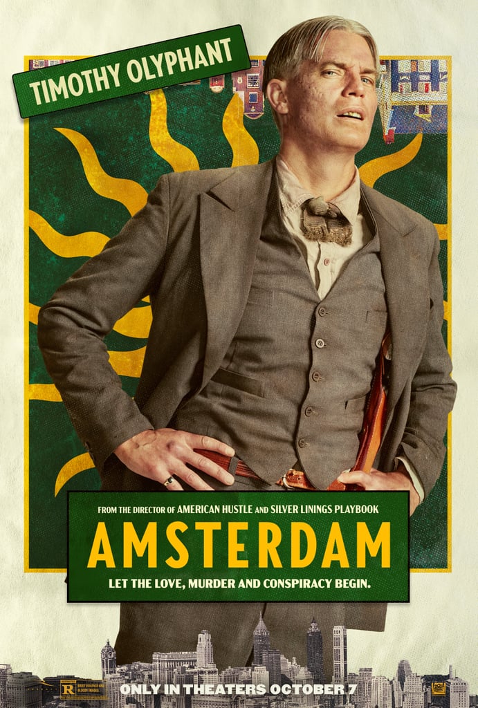 阿姆斯特丹的电影预告片,海报,铸造和发行日期