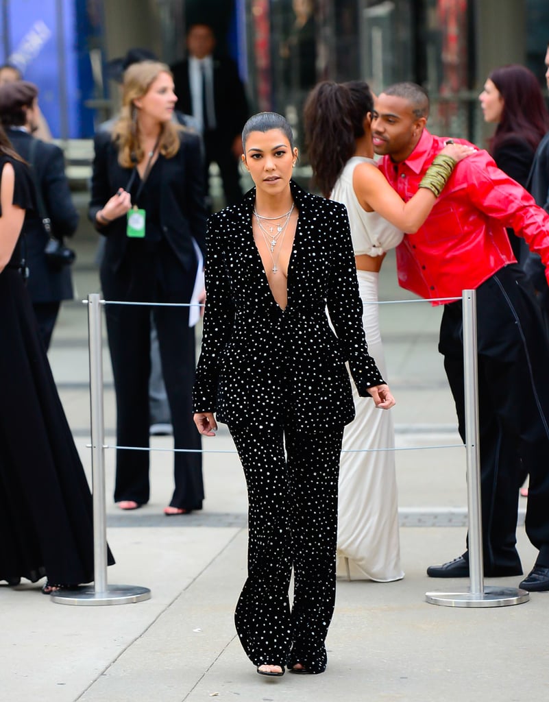 Kourtney Kardashian Embellished Suit CFDA Awards 2018