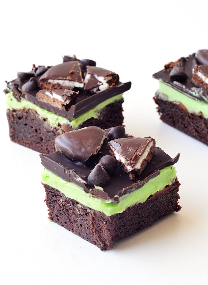 Loaded Mint Chocolate Brownies