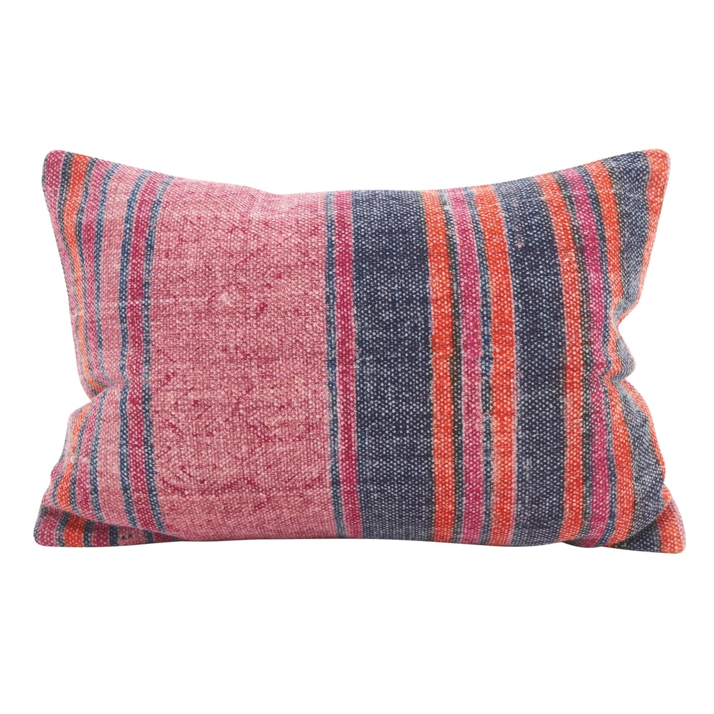 Boho Stripes Down Filled Throw Pillow