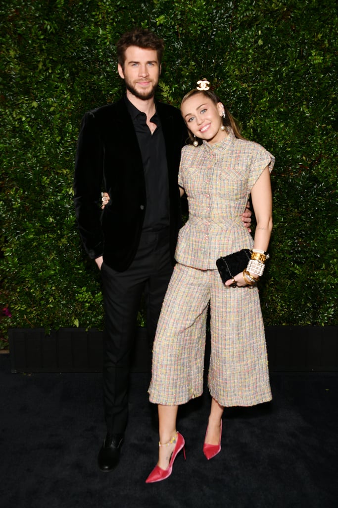 Miley Cyrus and Liam Hemsworth at Chanel Oscar Preparty 2019