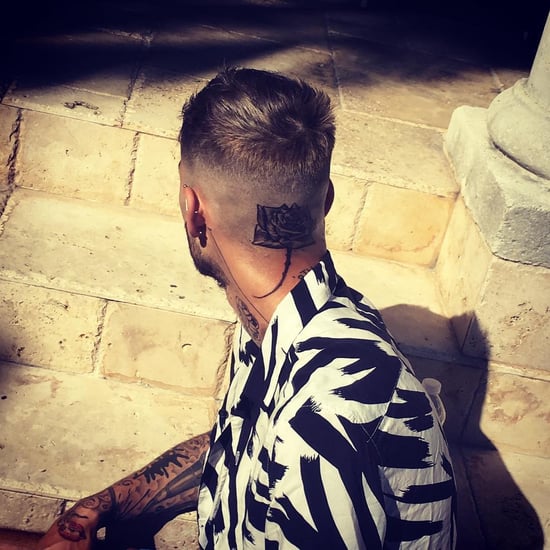 Zayn Malik's Rose Tattoo on His Head March 2018