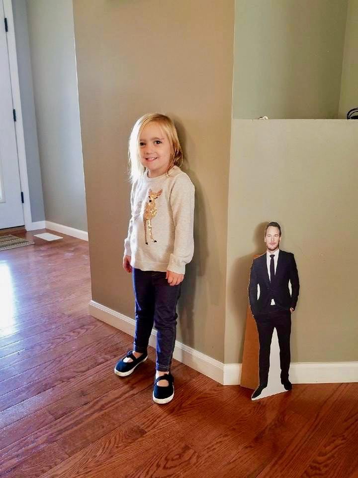 Girls Gets Chris Pratt Cut-Out For Her Birthday