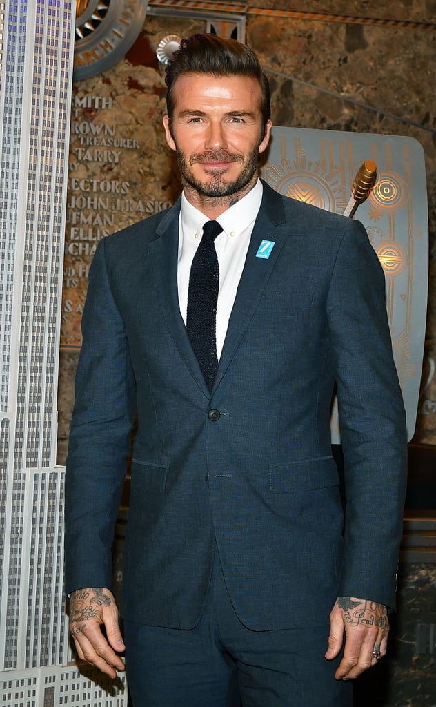 David Beckham Lights the Empire State Building Dec. 2016
