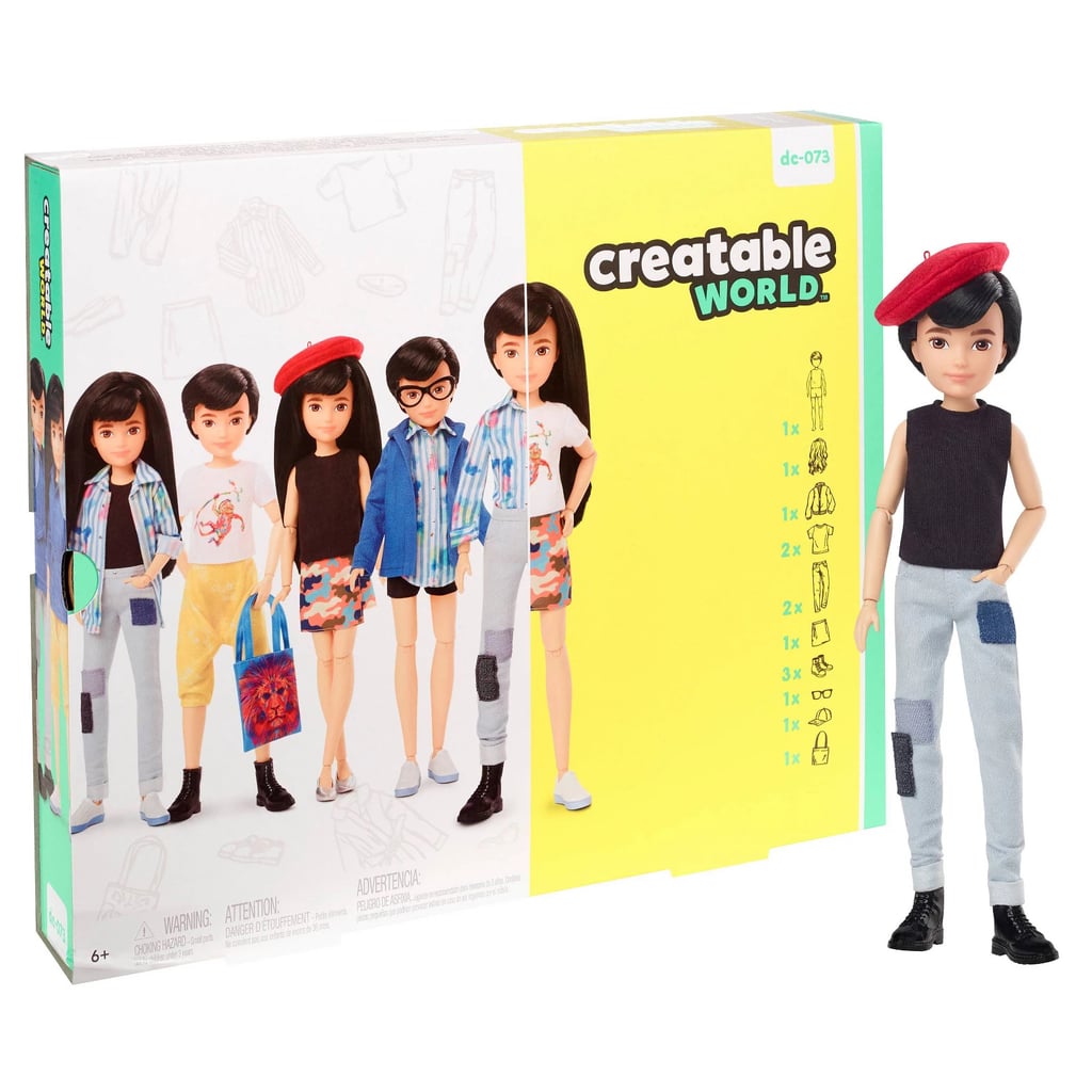 Creatable World Deluxe Character Kit Customizable Doll - Black Straight Hair