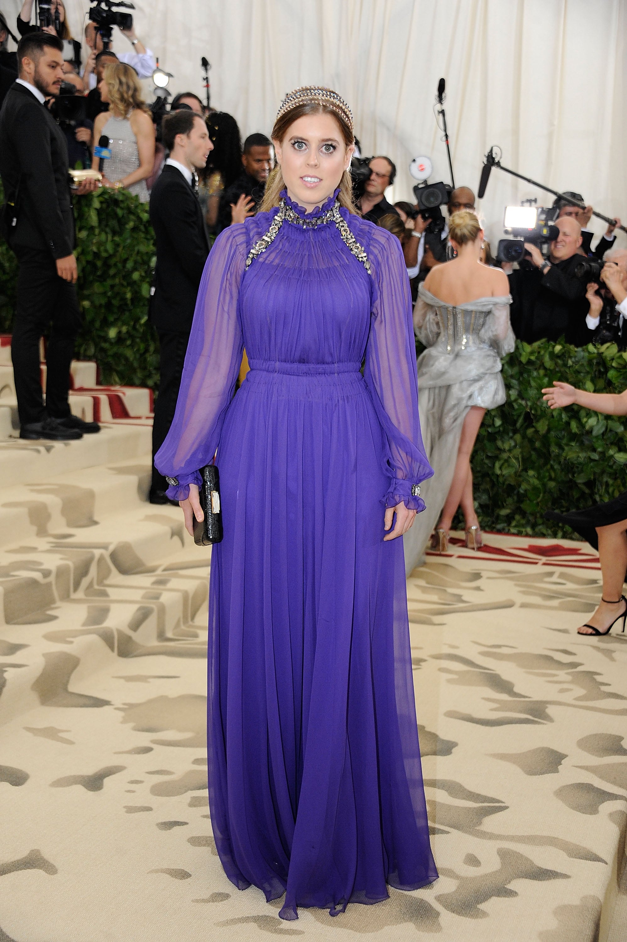 Princess Beatrice Purple Dress at the 2018 Met Gala | PS Fashion