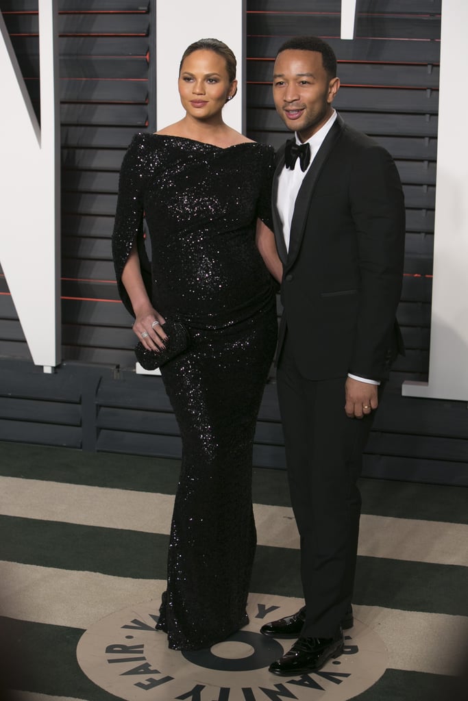 Chrissy Teigen's Dress at Vanity Fair Oscars Party 2016