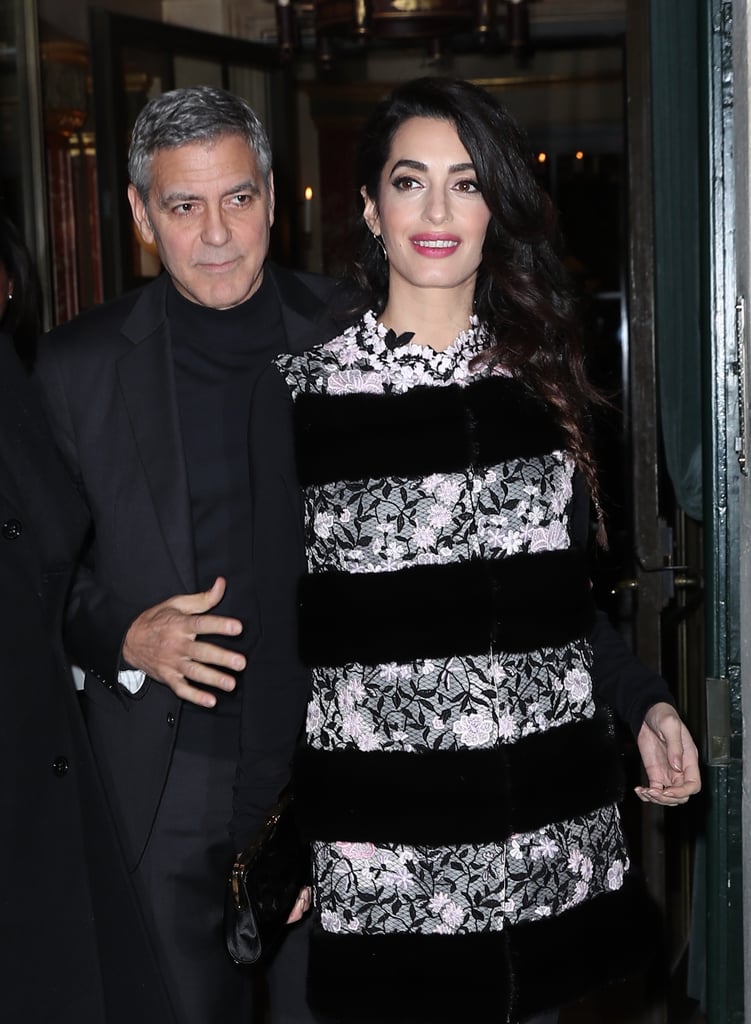 George and Amal Clooney Out in Paris February 2017