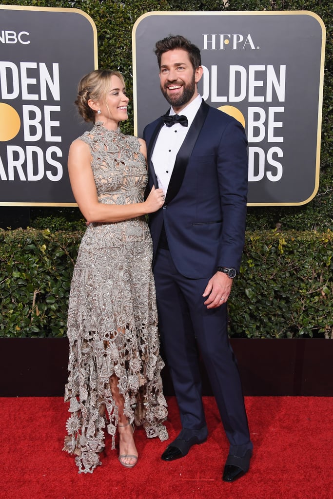 Emily Blunt and John Krasinski 2019 Golden Globes Pictures