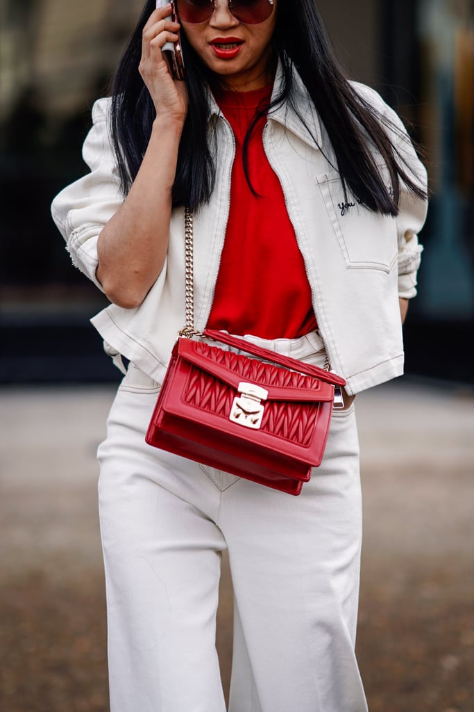 Double denim doesn't always mean blue jeans. For Summer, try the look in head-to-toe white.