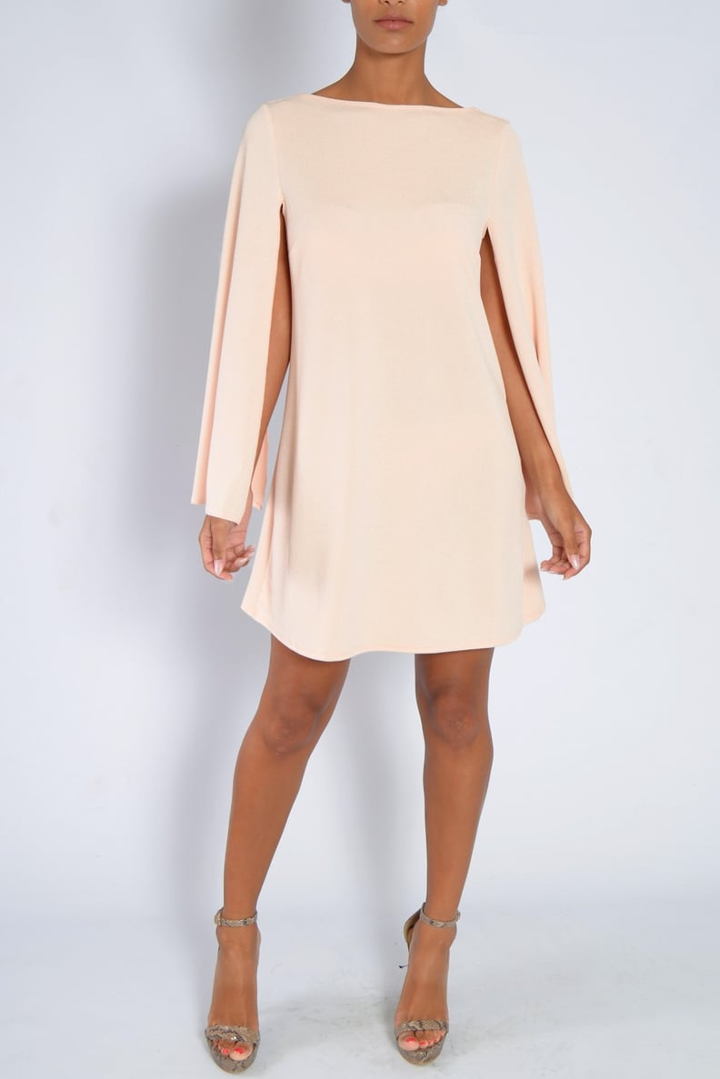 Rare Cape Sleeve Shift Dress