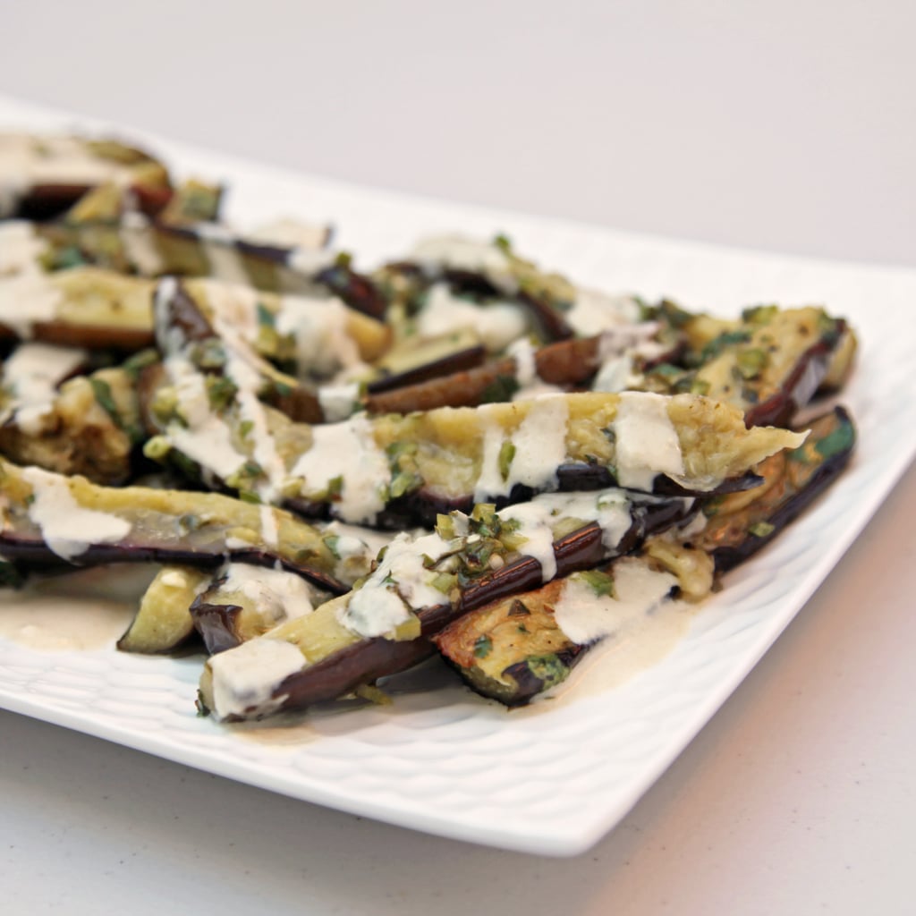 Marinated Aubergine With Tahini and Oregano