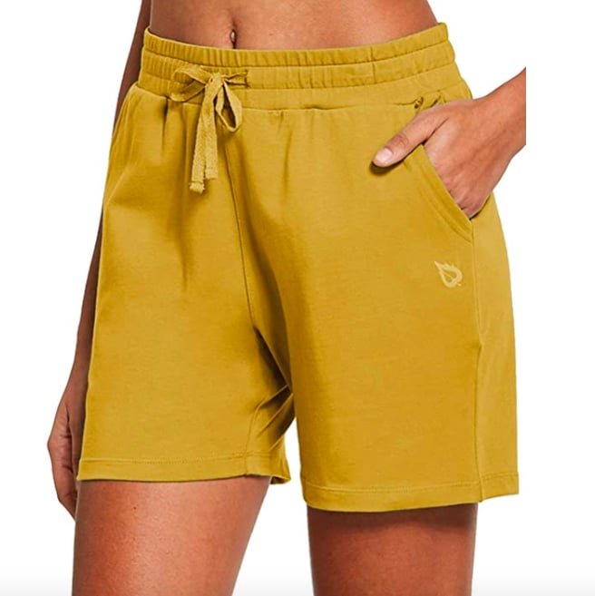 Baleaf Women's Casual Jersey Cotton Shorts Lounge