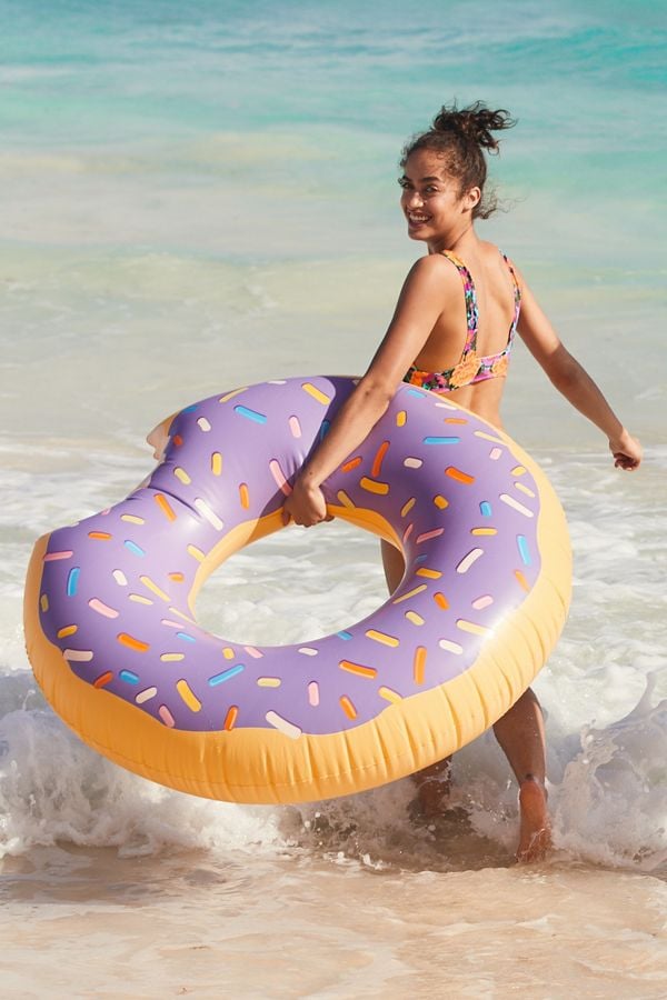 Lilac Donut Inner Tube Pool Float