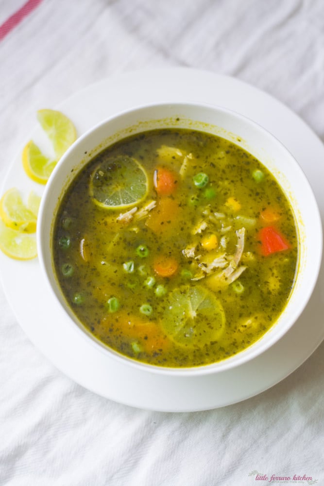 Peruvian Cilantro Turkey Soup