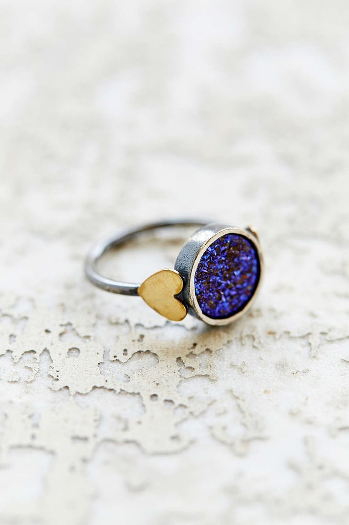 Rachel Pfeffer Designs Druzy Sweetheart Ring ($124)
