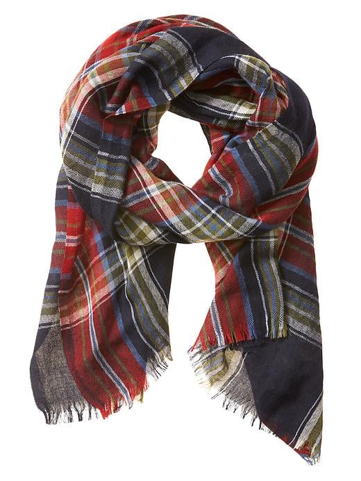 Banana Republic Plaid Wool Scarf