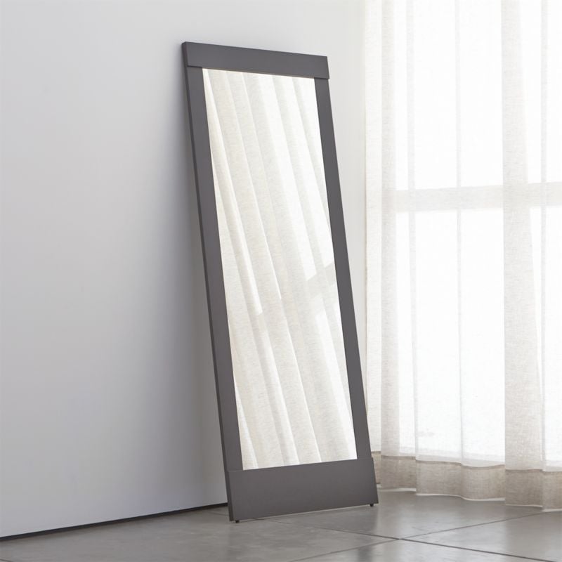 Renata: Colby Gunmetal Floor Mirror