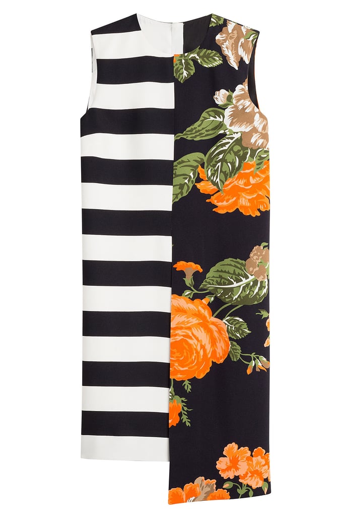 MSGM Printed Dress with Asymmetric Hemline