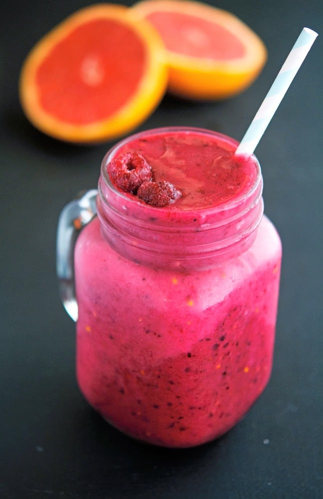RaspberryGrapefruit Smoothie Paleo Breakfast Recipes That Don't Use