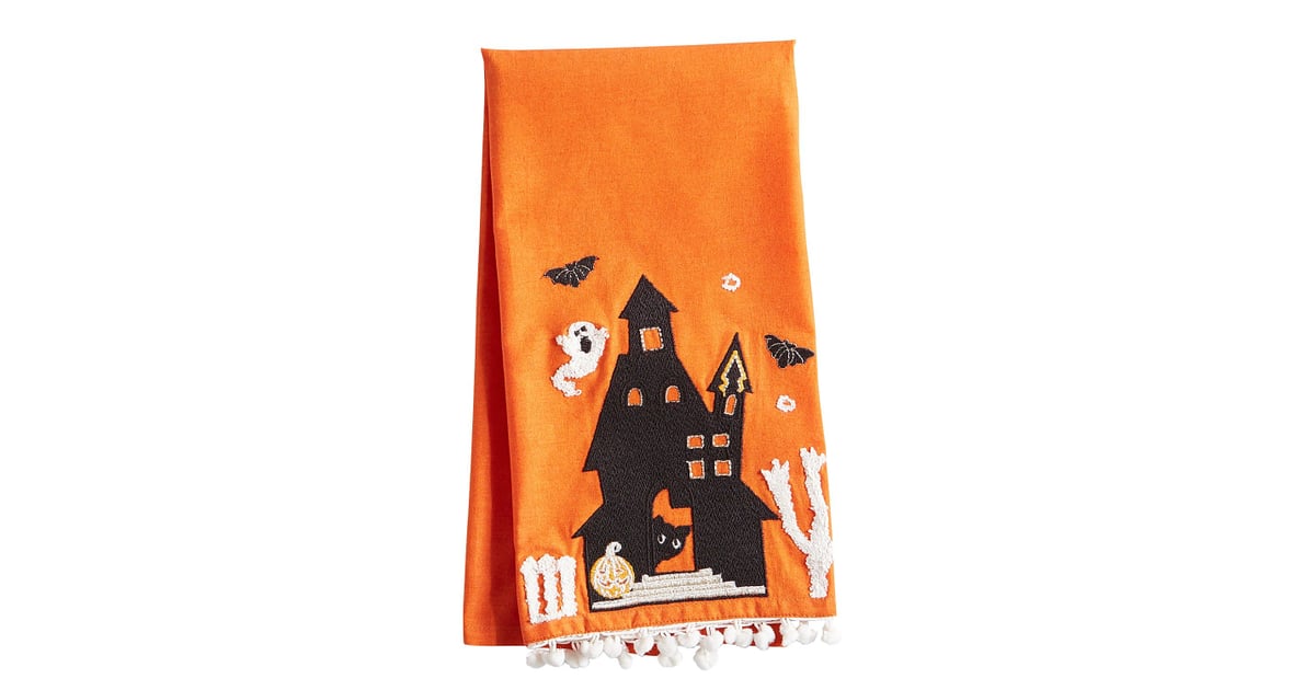Haunted House Tea Towel Best Pier 1 Halloween Decor 2019 POPSUGAR