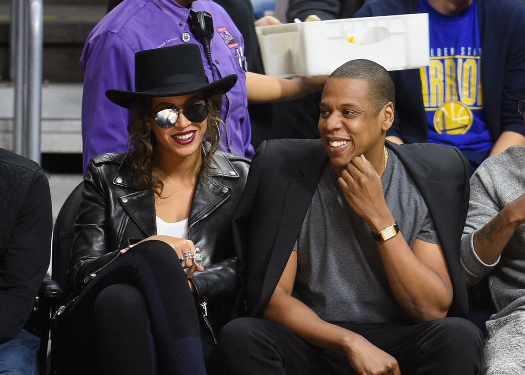 Jay Z and Beyonce at LA Clippers Game February 2016