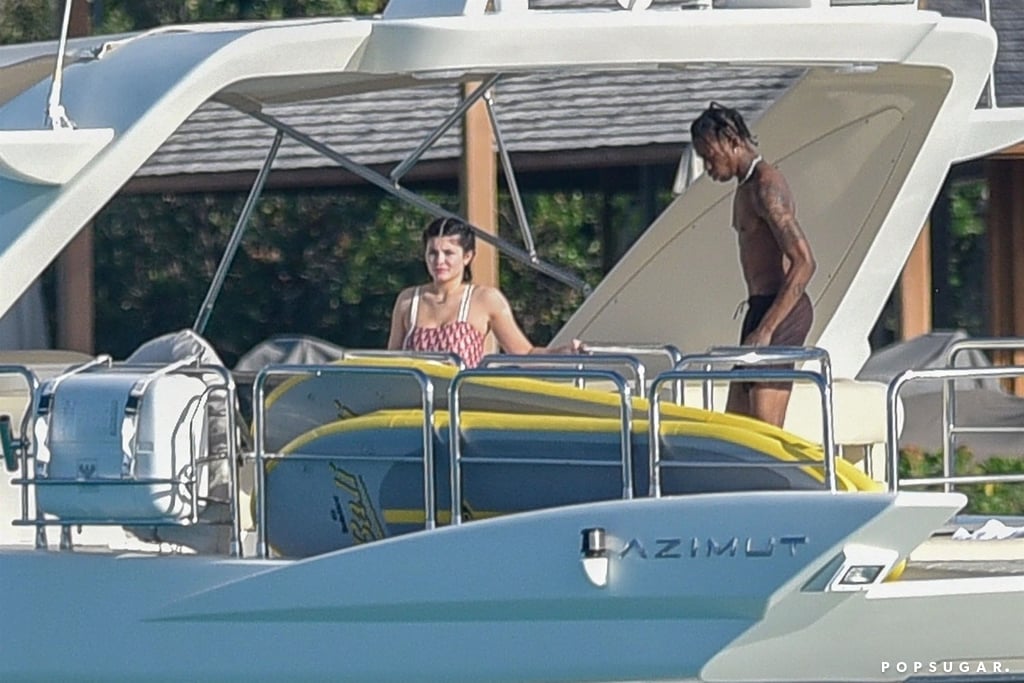 Kylie Jenner and Travis Scott in the Bahamas May 2018