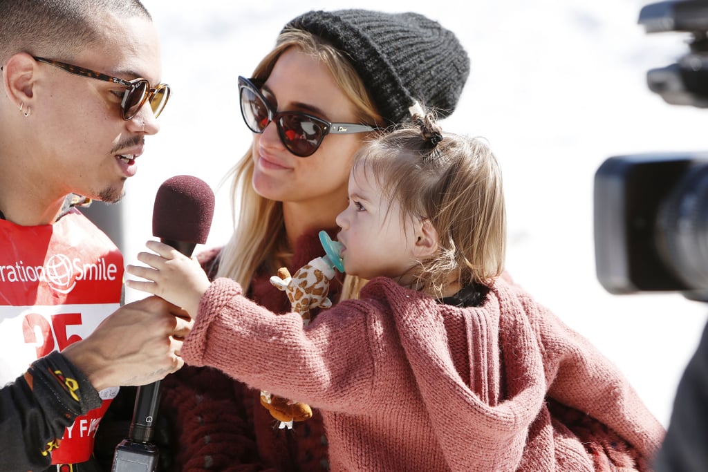 Ashlee Simpson and Her Family at Operation Smile Ski Event