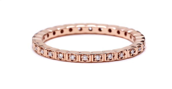 Anna Sheffield Rose Gold Wedding Ring