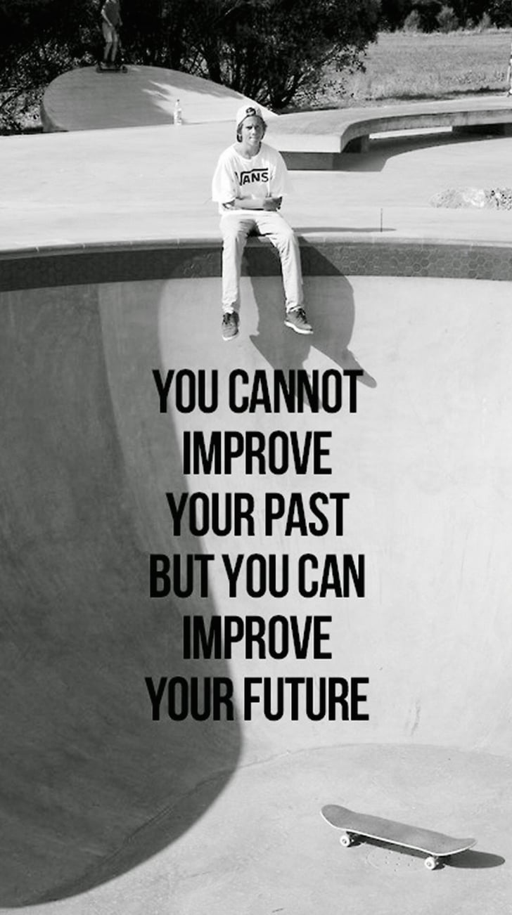You cannot improve your past but you can improve your future  Inspiring iPhone Wallpapers 