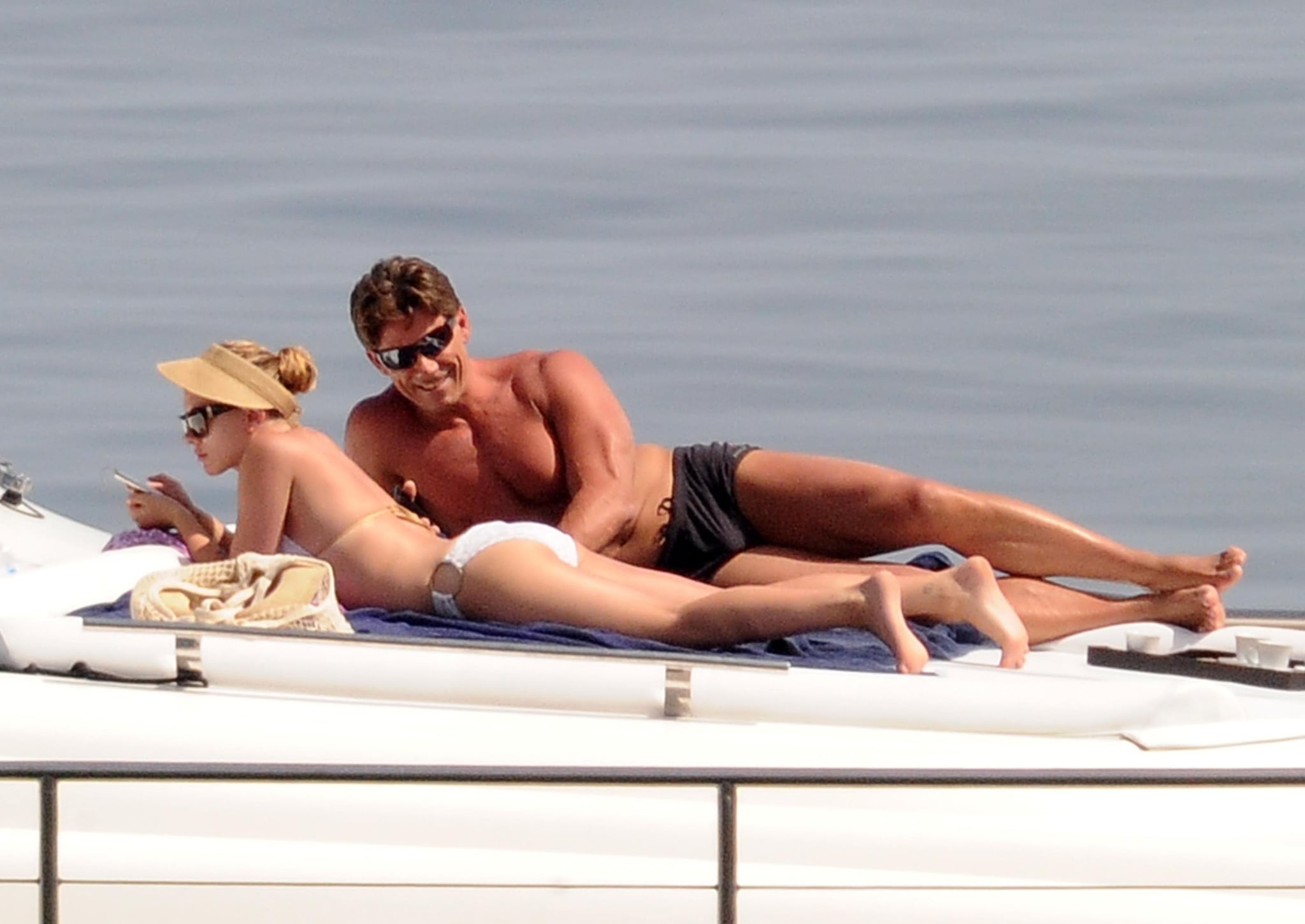 Leaked brooke burke tanning in sexy swimsuit on a yacht