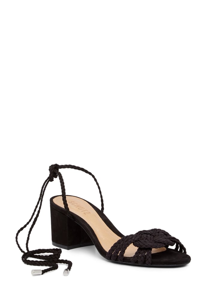 Schutz Marlie Braided Ankle Tie Sandal