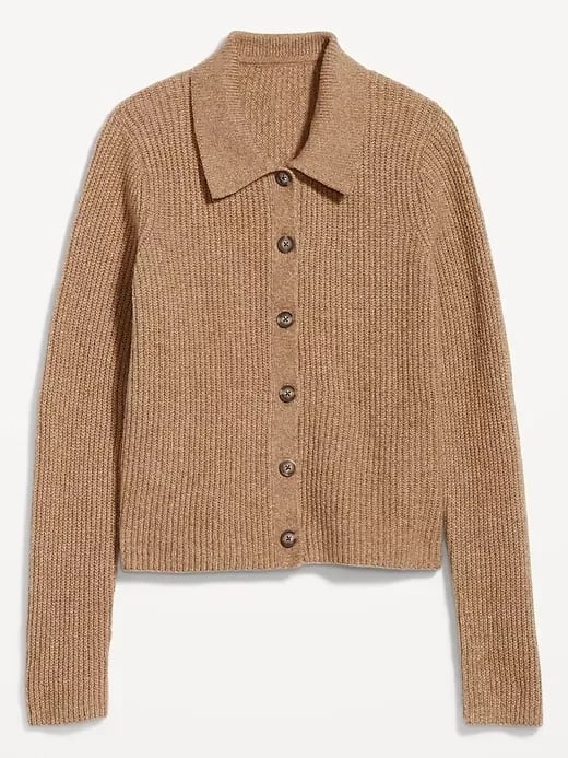 Old Navy Shaker-Stitch Collared Cardigan Sweater