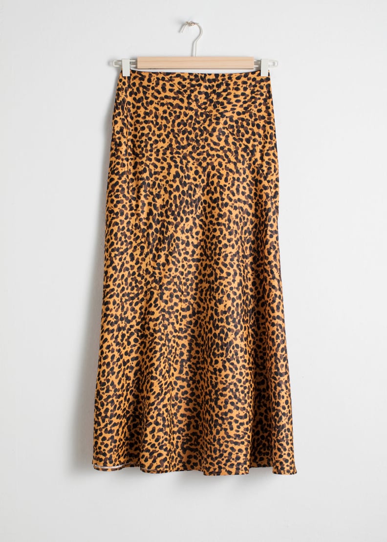 & Other Stories Leopard-Print Midi Skirt