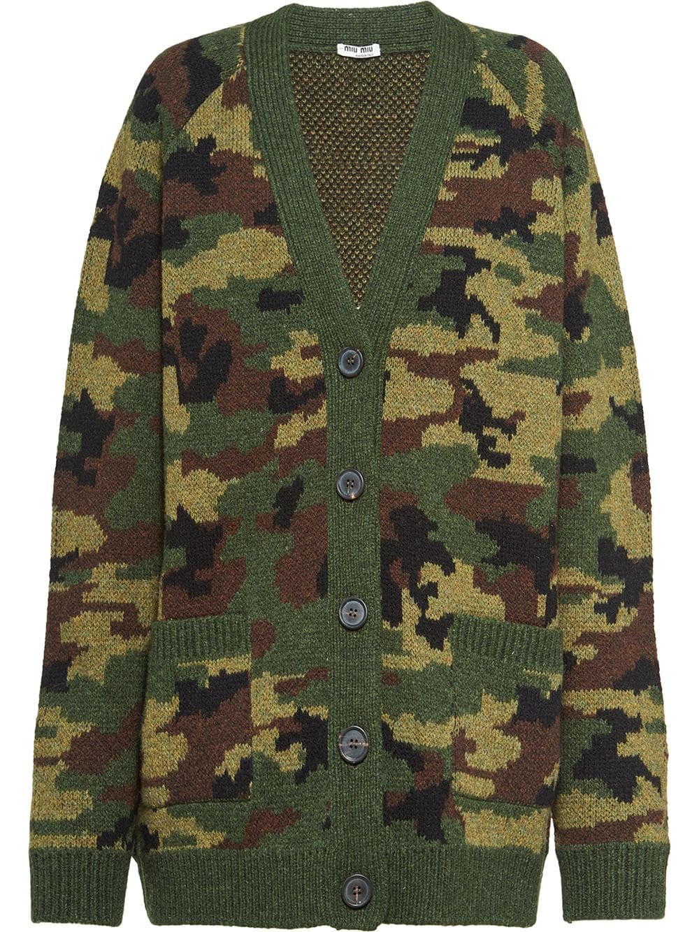 Rihanna Wears an Oversize Camo Cardigan as a Dress POPSUGAR Fashion
