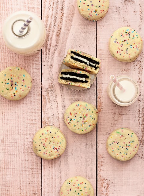 Oreo-Stuffed Funfetti Cookies
