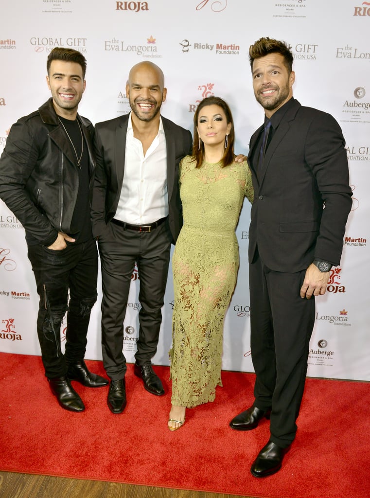 Eva Longoria and Ricky Martin at the 2015 Global Gift Dinner
