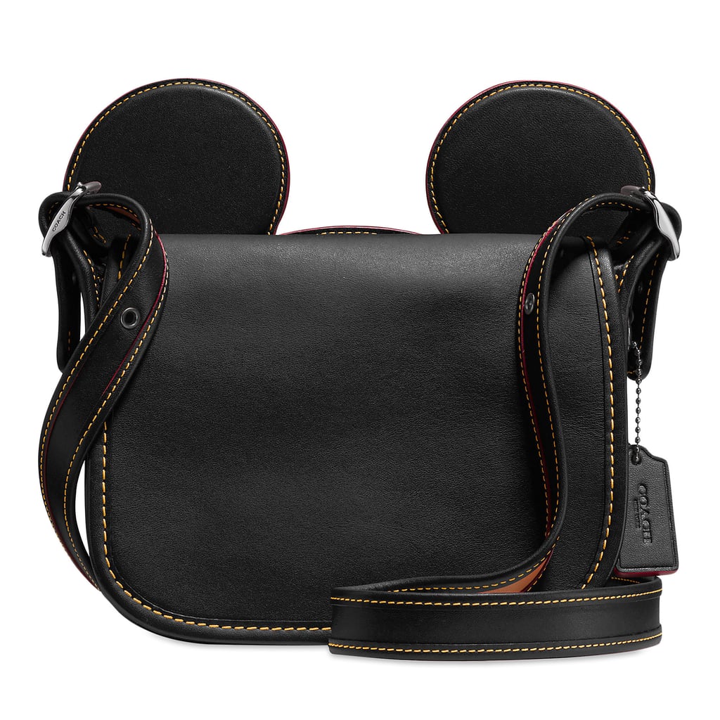Mickey Mouse Ears Patricia Leather Saddle Bag by Coach ($280)