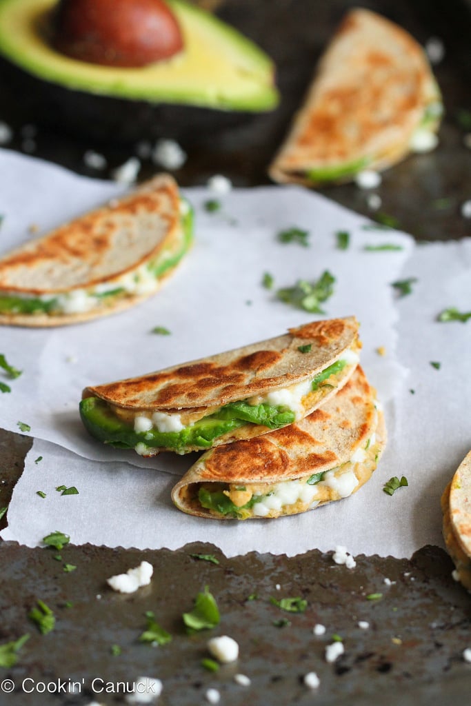 Mini Avocado Hummus Quesadillas