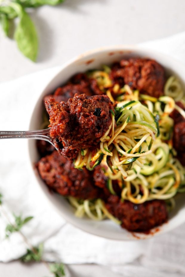 Whole30 Spaghetti and Meatballs