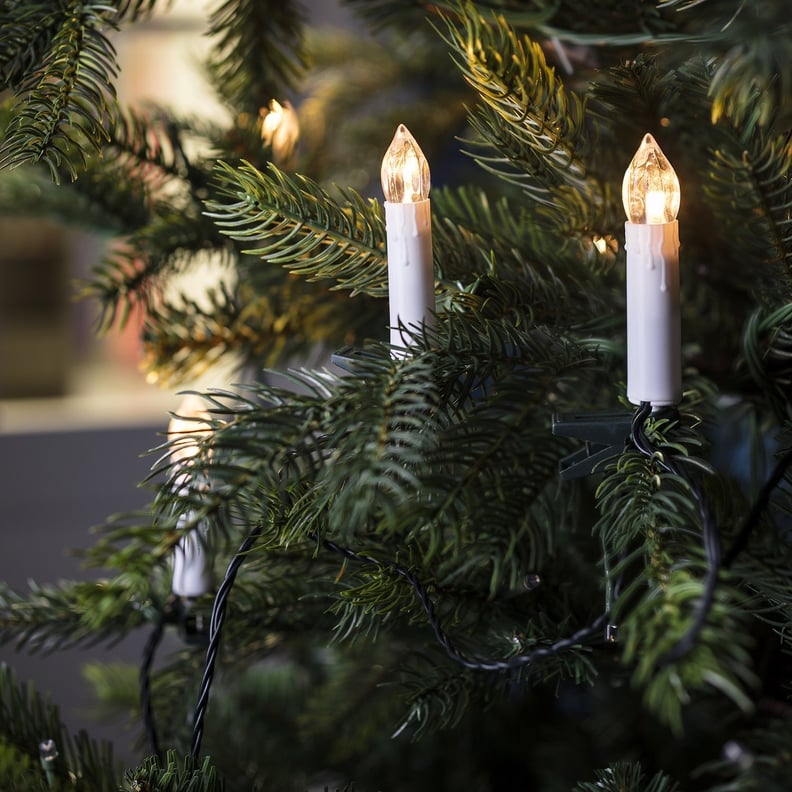 Flameless Candle String Lights with Tree Clips