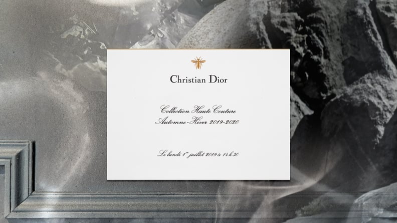 The Invitation to the Dior Couture Fall 2019 Show