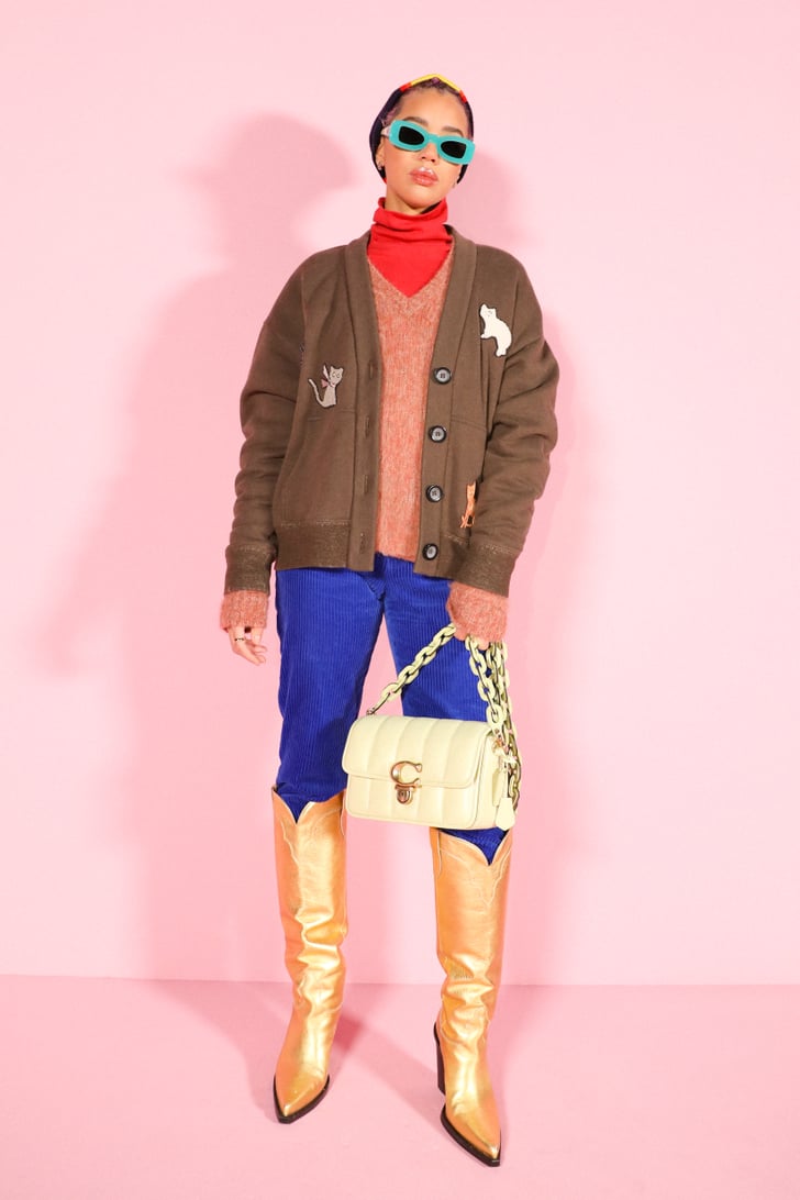 Jasmin Savoy Brown Gets Ready For Coach During NYFW | POPSUGAR Fashion