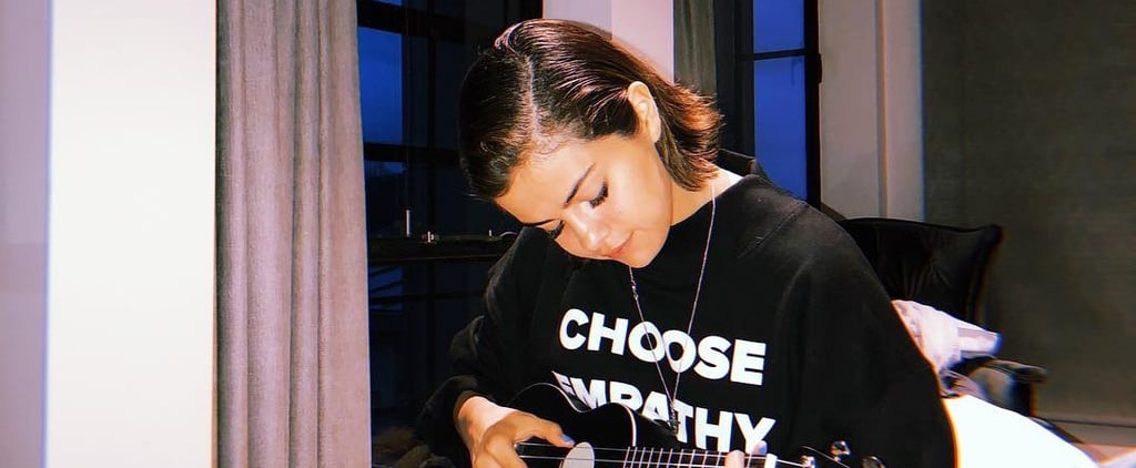 Selena Gomez Wearing Choose Empathy Sweatshirt