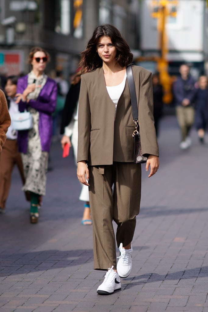 suit with nike shoes