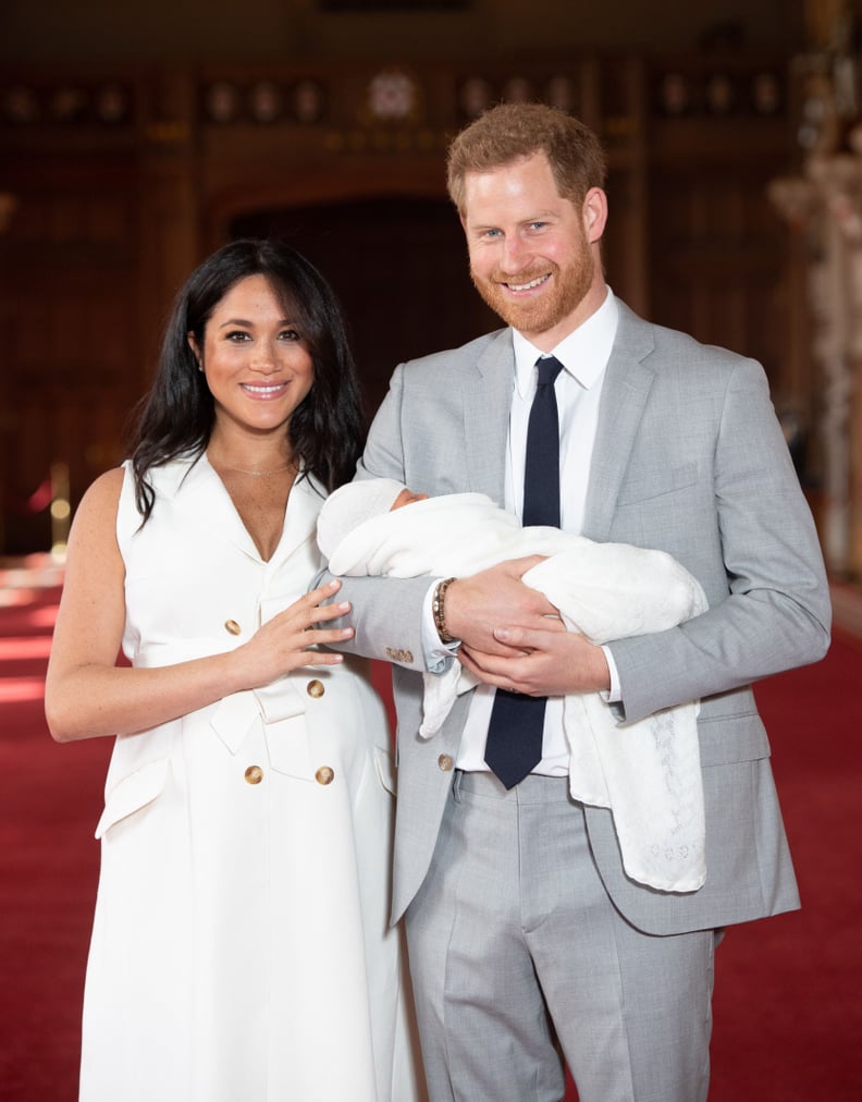 May: Meghan and Harry appeared for the first time with their newborn son, Archie.