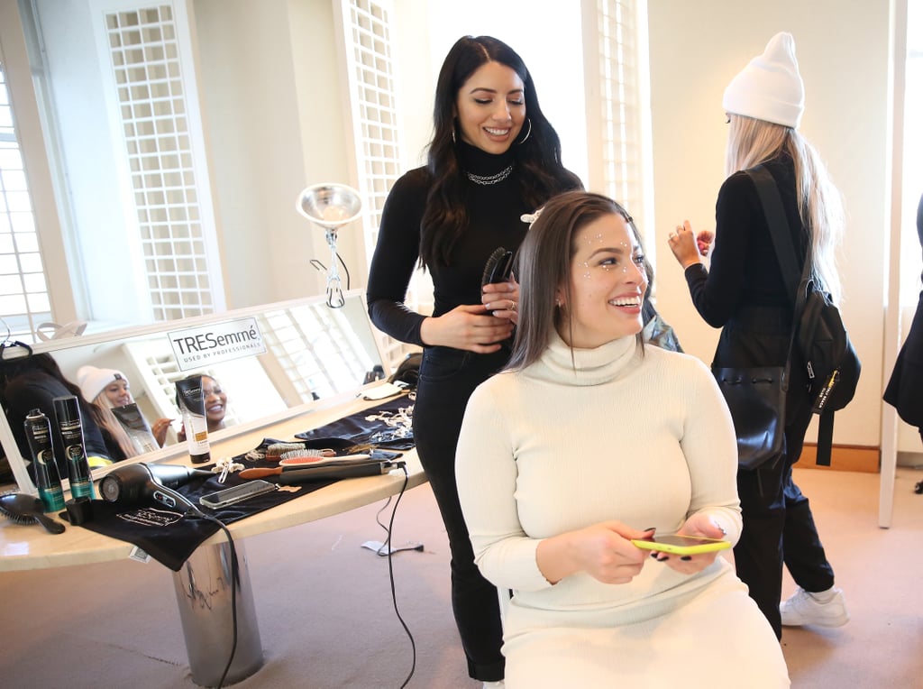 Ashley Graham Backstage at Christian Siriano